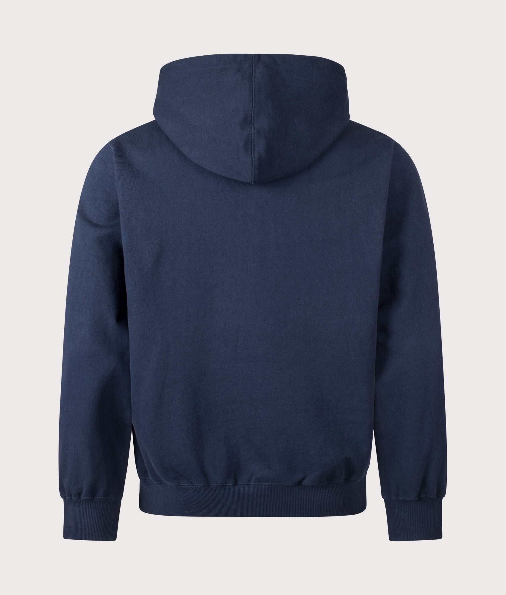 T-Logo LT Hoodie in Navy by thisisneverthat. Shot by EQVVS. Back shot.