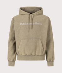 Regular Fit T-Logo Hoodie: Dark Mocha 