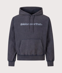 Regular Fit T-Logo Hoodie: Faded Navy 