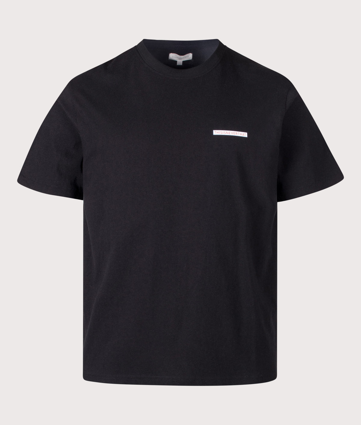 thisisneverthat Regular Fit Saturn T-Shirt in Black at EQVVS Menswear. Front shot.