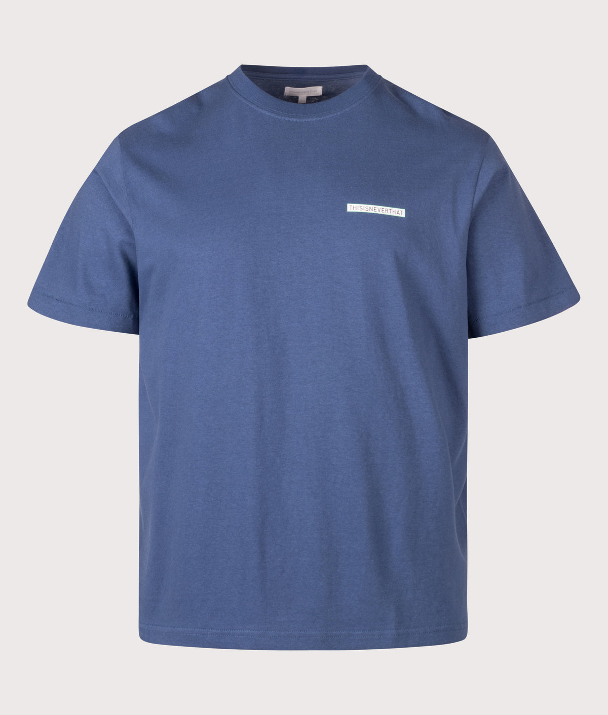 thisisneverthat Regular Fit Saturn T-Shirt in Deep Water at EQVVS Menswear. Front shot.