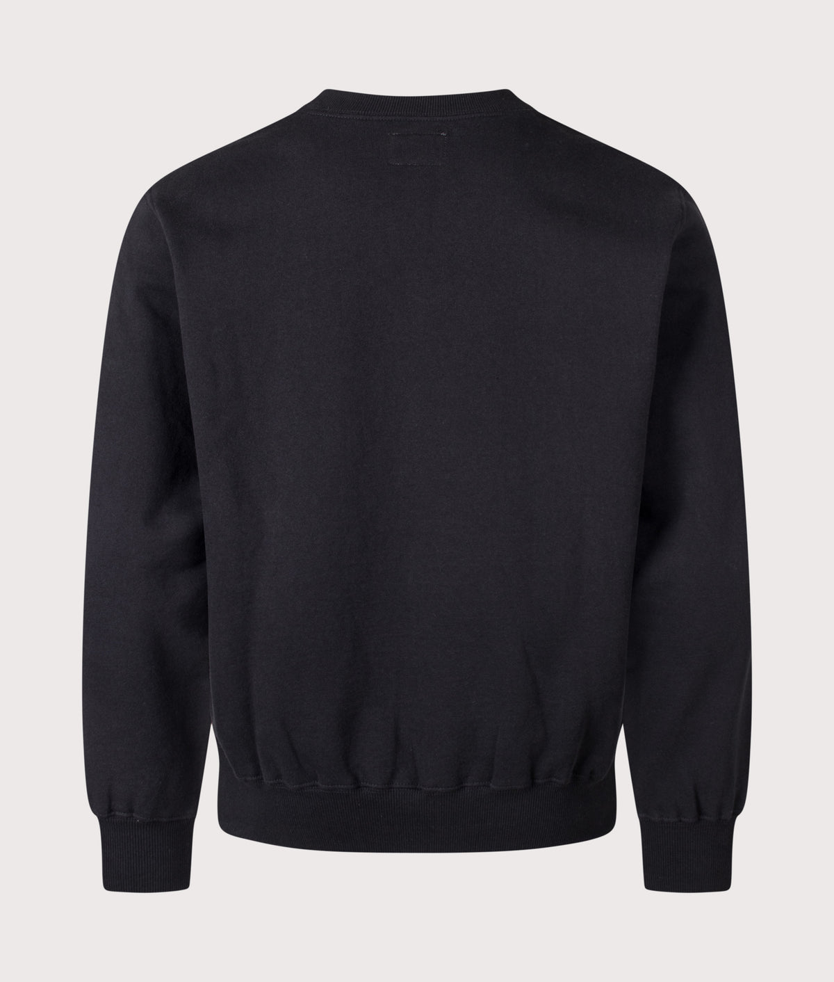 thisisneverthat Regular Fit T-Logo Crewneck Sweatshirt in Black at EQVVS Menswear. Back shot.