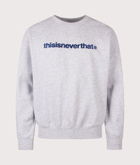 Regular Fit T-Logo Crewneck Sweatshirt: Heather Grey 