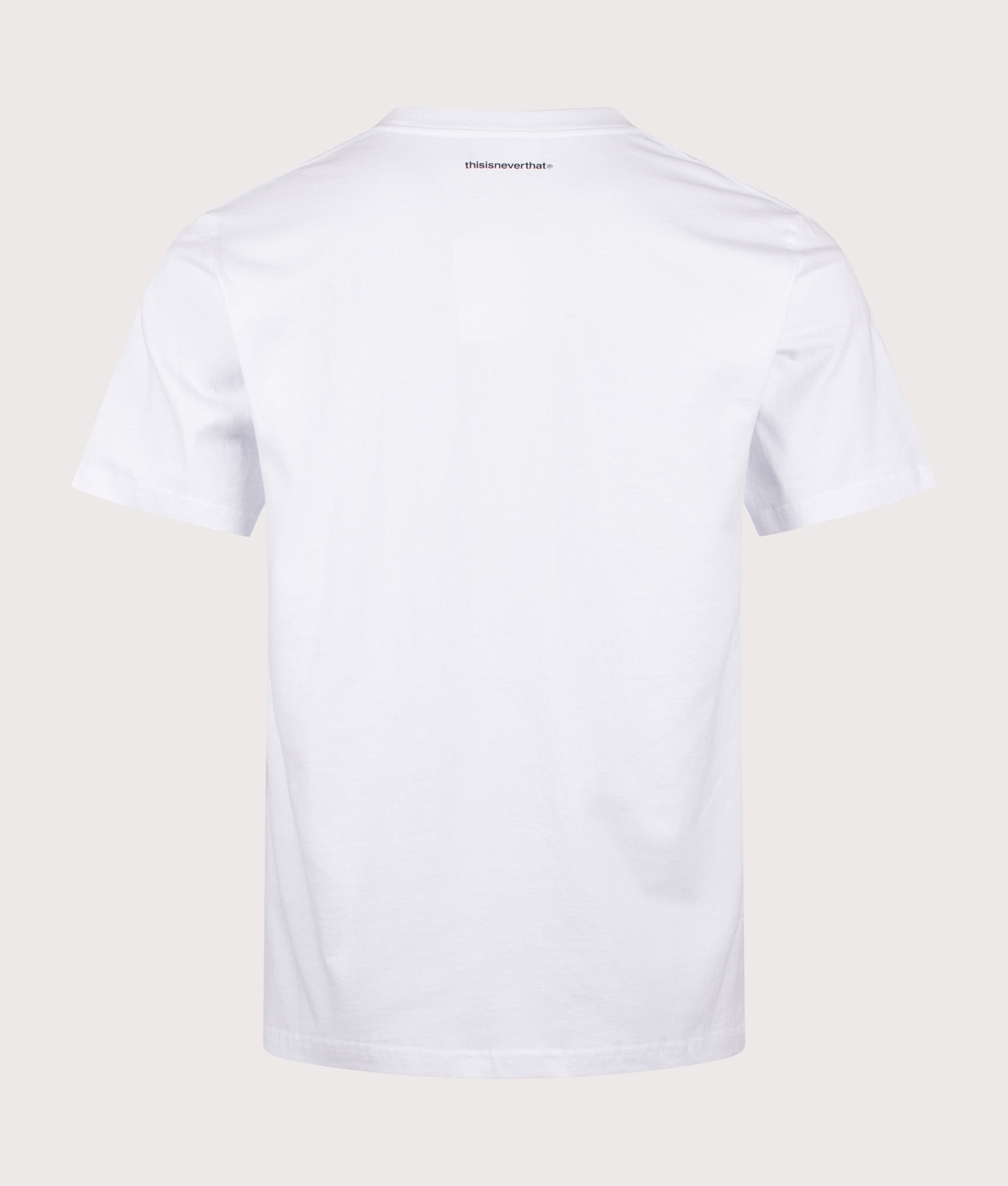 T-Logo T-Shirt in White by thisisneverthat. Shot by  EQVVS. Back shot.