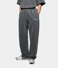 Uniform Wide Leg Joggers: Pigment Black 