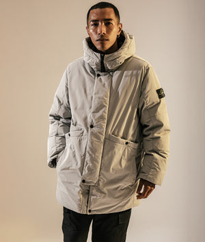 Micro Twill Down Parka. Shot by EQVVS. Campaign shot.