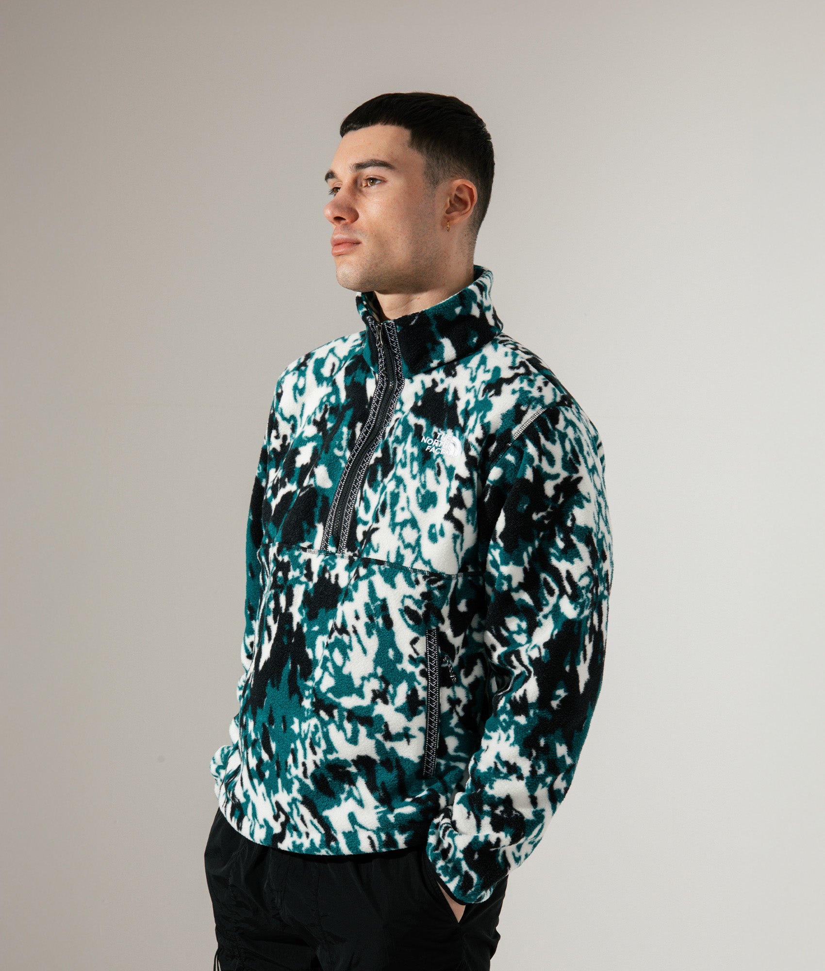 Relaxed Fit Quarter Zip Fleeski