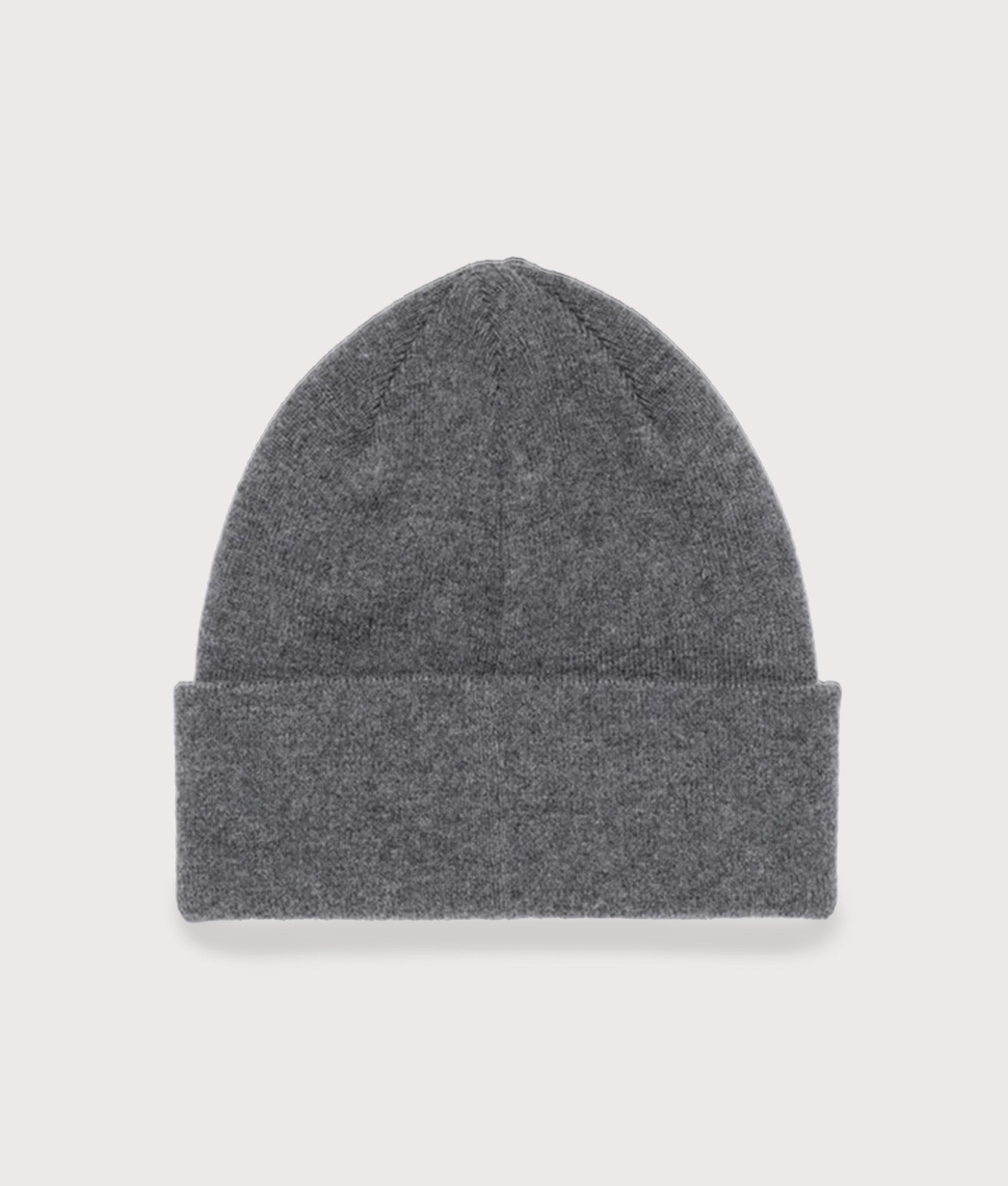 MKI Embroidered Merino Beanie Charcoal. at EQVVS Menswear. Back shot.