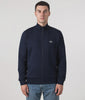 Brushed Fleece Track Top in Navy | Lacoste | EQVVS | Model Video