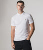 Polo Ralph Lauren Slim Fit Soft Touch Pima Polo Shirt in core 001 White at EQVVS Menswear. Model video.