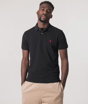 Custom-Slim-Fit-Mesh-Polo-Shirt-Polo-Black-Polo-Ralph-Lauren-EQVVS-Model-Video
