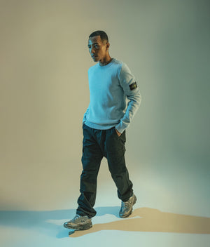 Lambswool Crew Neck Jumper. Shot by EQVVS. Model Video