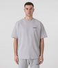 Represent Oversized Fit Owners Club T-Shirt in Grey at EQVVS Menswear. Model video.
