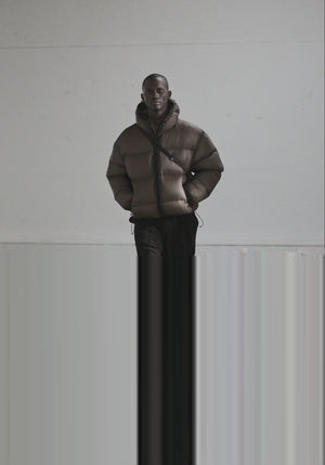 Oversized Fit Translucent Bubble Jacket