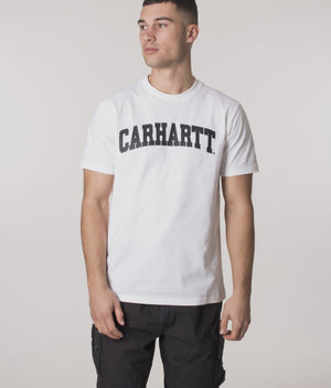 Carhartt WIP University T-Shirt in White, EQVVS. Model Video