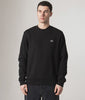 Lacoste Relaxed Fit Brushed Cotton Sweatshirt in Black at EQVVS Menswear. Model video.