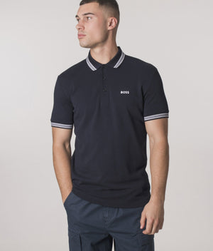Paddy-Polo-Shirt-Dark-Blue-BOSS-EQVVS-Model-Video