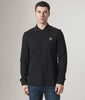 Belstaff Long Sleeve Polo Shirt in Black at EQVVS Menswear. Model video.