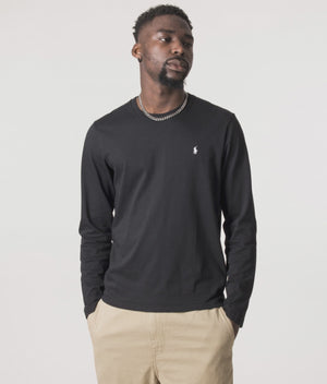 Classic-Fit-Lightweight-Long-Sleeve-T-Shirt-Polo-Black-Polo-Ralph-Lauren-EQVVS-Model-Video