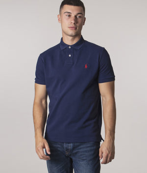 Custom-Slim-Fit-Mesh-Polo-Shirt-Newport-Navy-Polo-Ralph-Lauren-EQVVS-Model-Video