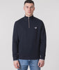 Quarter-Zip-Sweatshirt-Navy-Fred-Perry-EQVVS-Model-Video