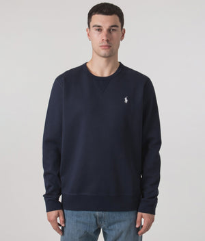Double-Knit-Sweatshirt-Aviator-Navy-Polo-Ralph-Lauren-Front-Model-Shot-model-video