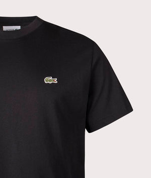 Cotton T-Shirt in Black. 100% Cotton | PS Paul Smith | Shot at EQVVS | Front detail shot 