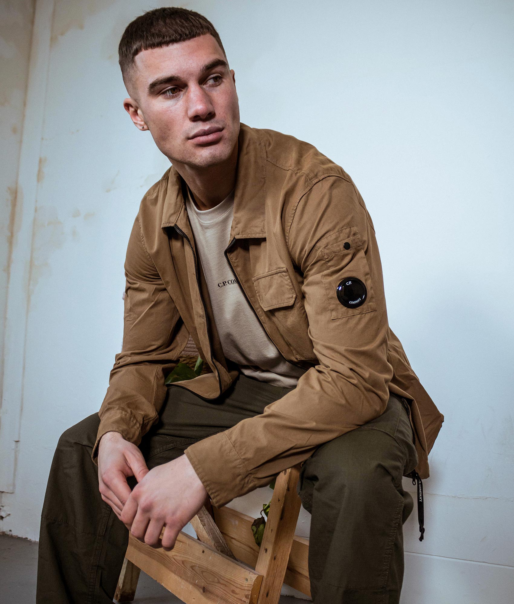 Zip-Through-Gabardine-Overshirt-Lead-Gray-C.P.-Company-EQVVS