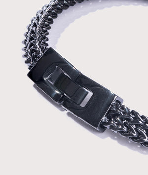Stainless-Steel-Keel-Link-Bracelet-Black-Mysterious-Jeweller-EQVVS