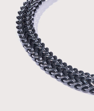 Stainless-Steel-Keel-Link-Bracelet-Black-Mysterious-Jeweller-EQVVS