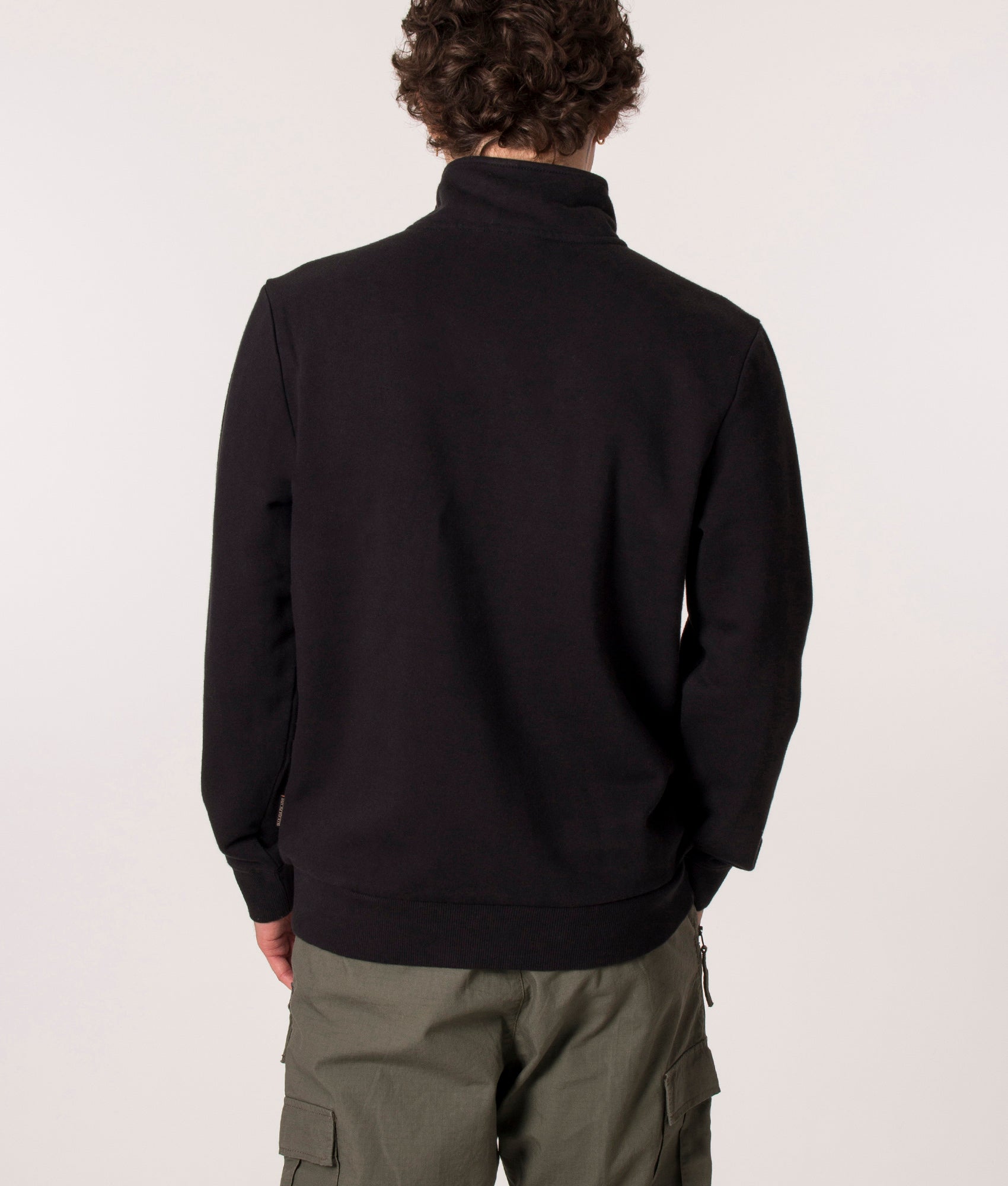 Quarter-Zip-Burgee-1-Sweatshirt-Black-Napapijri-EQVVS