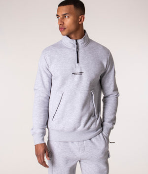 Quarter-Zip-Siren-Sweatshirt-Core-Grey-Marl/Black-Zip-Marshall-Artist-EQVVS