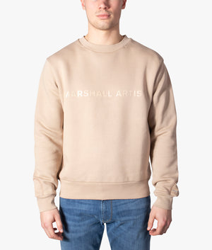 Relaxed-Fit-Santiago-Crew-Neck-Sweatshirt-Light-Truffle-Marshall-Artist-EQVVS