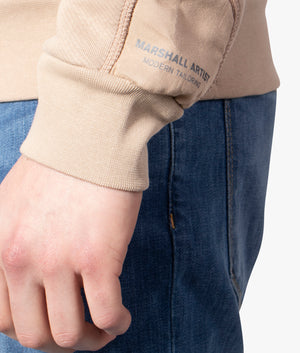 Relaxed-Fit-Santiago-Crew-Neck-Sweatshirt-Light-Truffle-Marshall-Artist-EQVVS