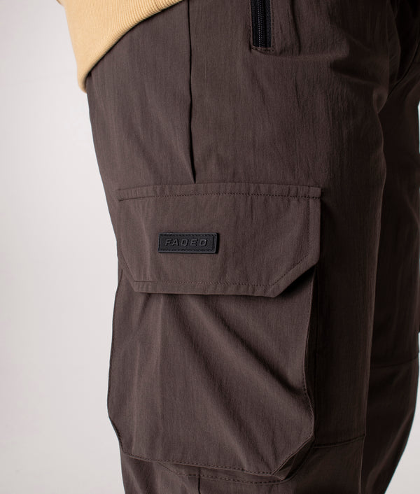 Slim Fit Stretch Tech Cargo Pants Dark Olive | Faded | EQVVS