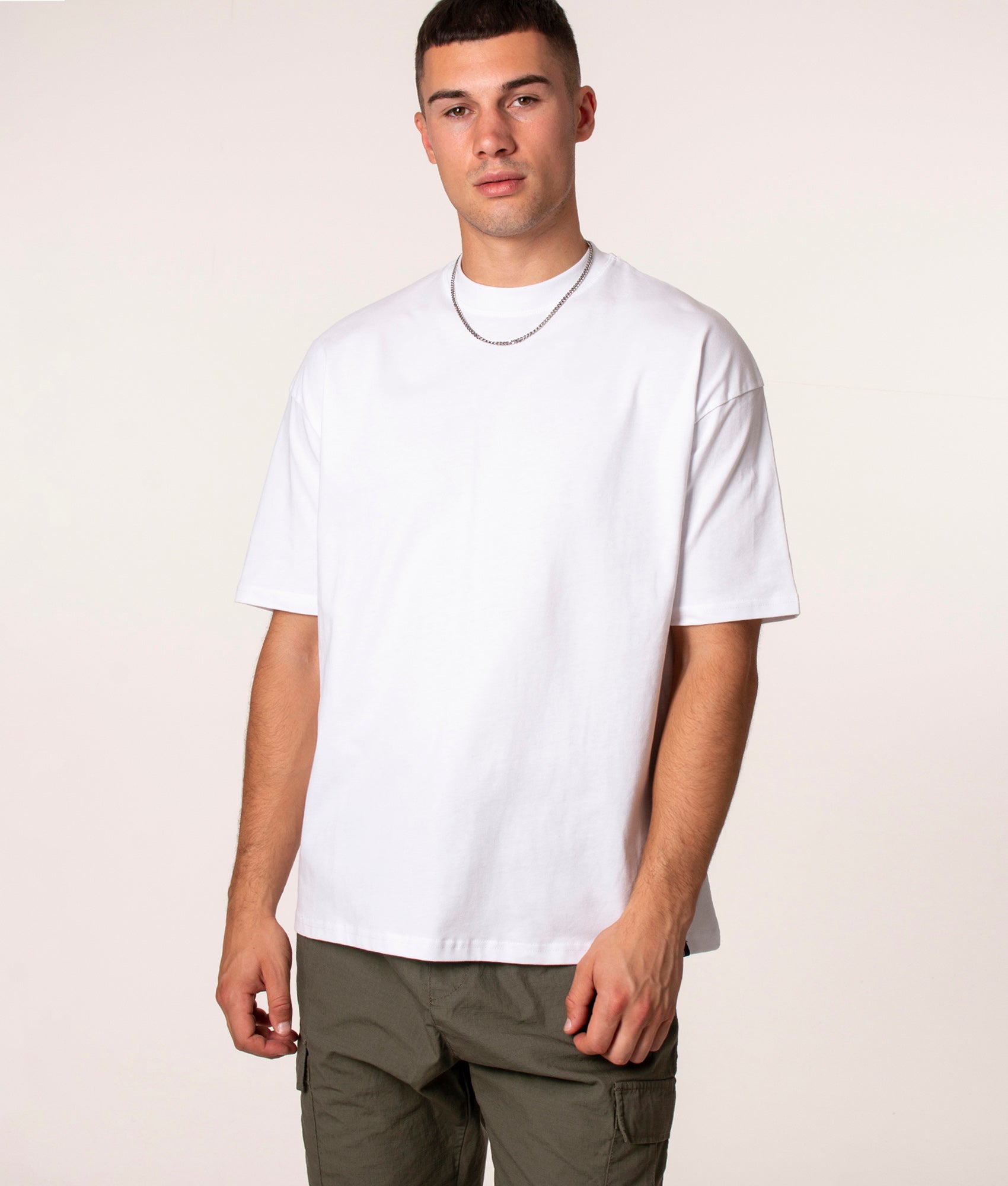 Oversized Basic T-shirt White | Faded | EQVVS