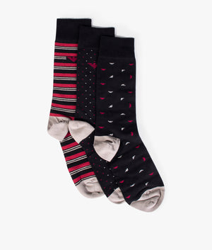 Three Pack of Patterned Socks