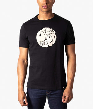 Gillespie-Logo-T Shirt-Black-Pretty-Green-EQVVS