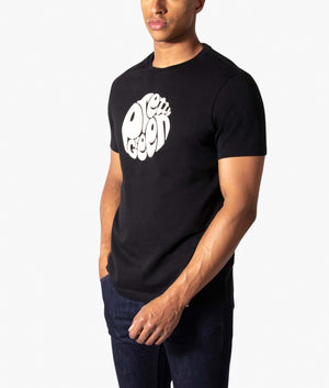 Gillespie-Logo-T Shirt-Black-Pretty-Green-EQVVS