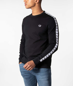 Long-Sleeve-Taped-Ringer-T-Shirt-Black-Fred-Perry-EQVVS
