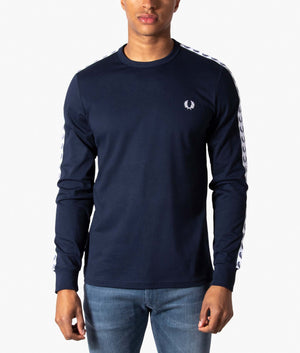Long-Sleeve-Taped-Ringer-T-Shirt-Carbon-Blue-Fred-Perry-EQVVS