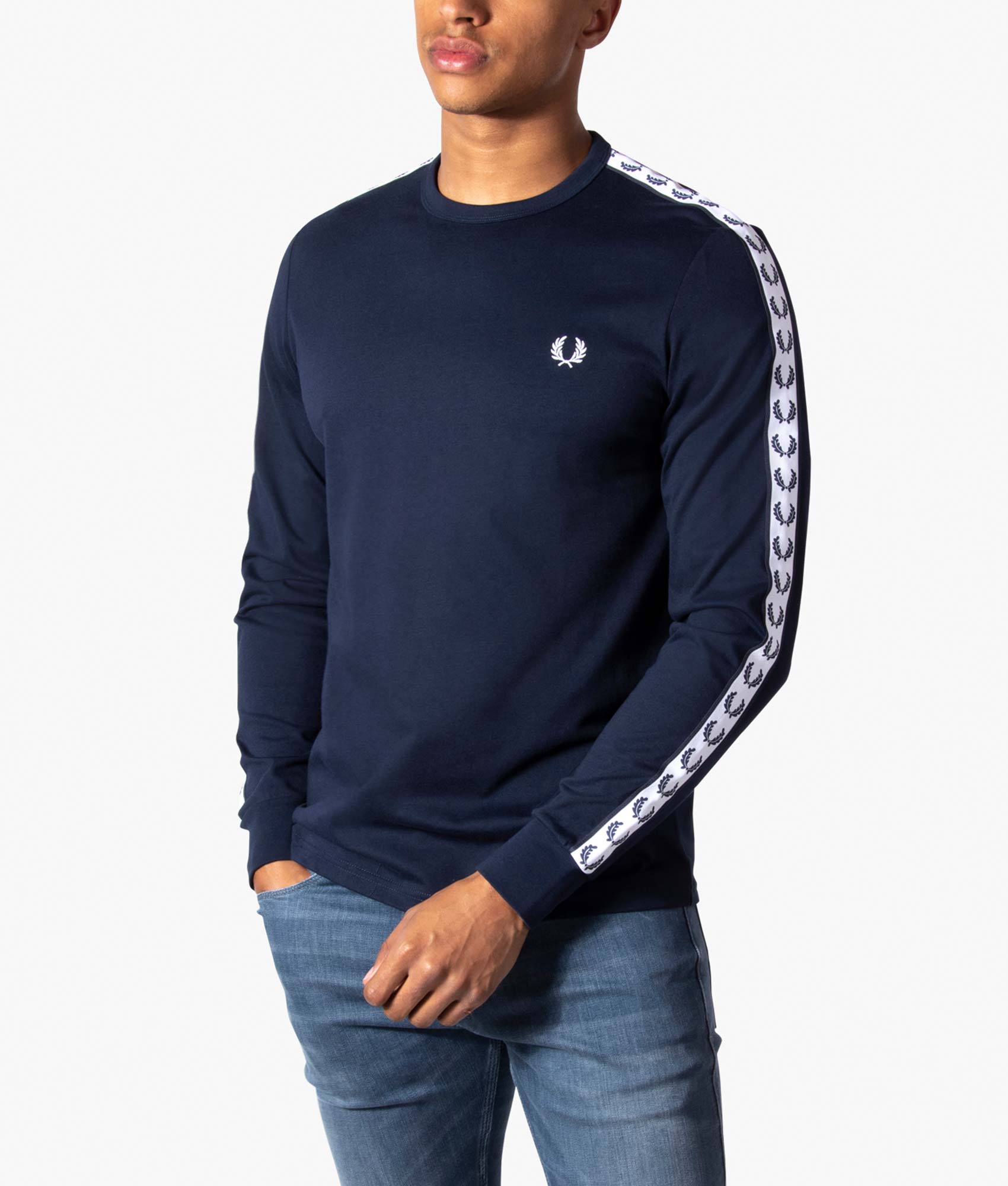 Long-Sleeve-Taped-Ringer-T-Shirt-Carbon-Blue-Fred-Perry-EQVVS