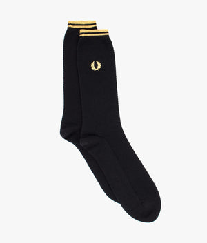 Tipped-Socks-Black/Champagne-Fred-Perry-EQVVS