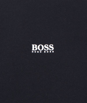 BOSS Casual Relaxed Fit Weevo 2 Sweatshirt in Black at EQVVS, Front detail