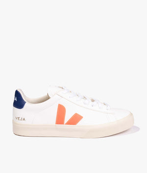 Campo-Chromefree-Trainers-Extra-White/Orange-Fluo+Cobalt-VEJA-EQVVS