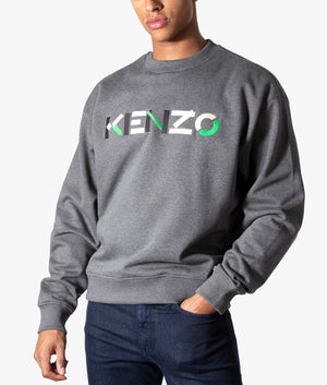 Logo-Multicolour-Oversize-Sweat-Misty-Grey-Kenzo-EQVVS