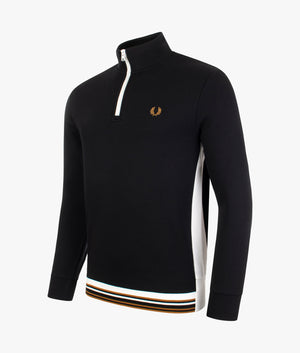 Contrast-Panel-Half-Zip-Sweat-Fred-Perry-EQVVS-Black