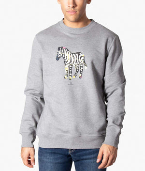 Zebra-Print-Sweatshirt-Grey-Melange-PS-Paul-Smith-EQVVS