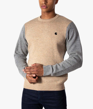 Triple-Sweater-Dusty-Brown-Htr/Grey-Htr/Black-Htr-Carhartt-WIP-EQVVS