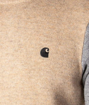 Triple-Sweater-Dusty-Brown-Htr/Grey-Htr/Black-Htr-Carhartt-WIP-EQVVS